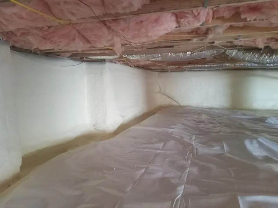 Crawl space encapsulation with closed-cell spray foam for Roof Maintenance in Nashville